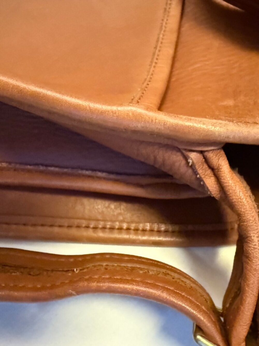 Vintage Coach USA Leather Flap Briefcase Brown Portfolio SN: L5H-5150 - Picture 2 of 8